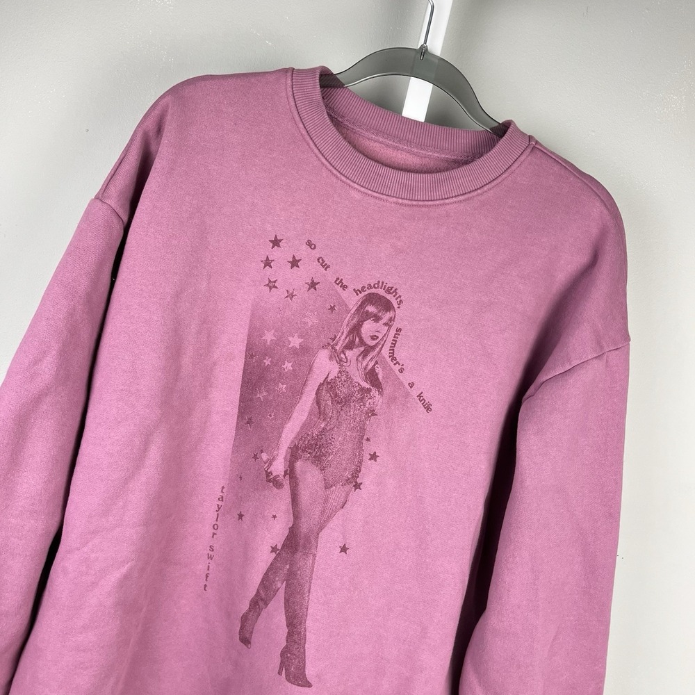 Taylor Swift Lover Cruel Summer Tour Crewneck Sweatshirt Size XL Mauve Pink